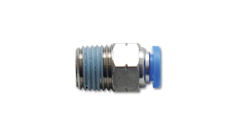 Vibrant 2662 FITS Male Straight Pneumatic Vacuum Fitting (1/8in NPT Thread) - for 1/4in (6mm) OD tubing