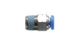 Vibrant 2662 FITS Male Straight Pneumatic Vacuum Fitting (1/8in NPT Thread) - for 1/4in (6mm) OD tubing