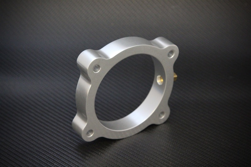 Torque Solution TS-TBS-021 - Throttle Body Spacer (Silver): Hyundai Genesis V6 3.8L 2013+