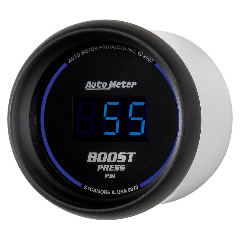 AutoMeter 6970 - Autometer Cobalt Digital 52mm Digital 5-60 PSI Boost Gauge