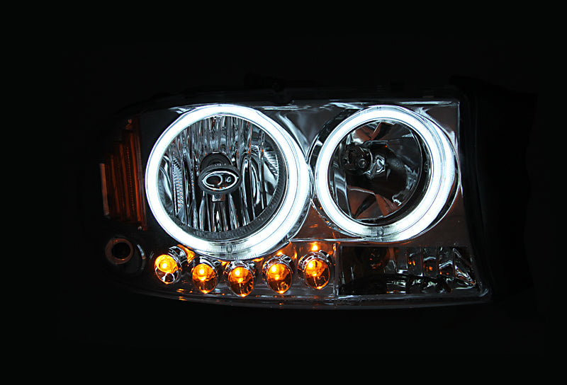 ANZO 121556 FITS 121556 - FITS: 1998-2005 Ford Crown Victoria Crystal Headlight Chrome With Bumper Light (OE)