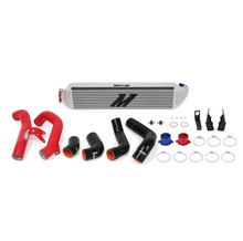 Load image into Gallery viewer, Mishimoto MMINT-CIV-16KSLWRD FITS 2016+ Honda Civic 1.5T / 2017+ Honda Civic Si Silver Intercooler Kit w/Red Pipes