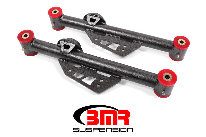 BMR Suspension TCA014H - BMR 79-98 Fox Mustang Non-Adj. Lower Control Arms (Polyurethane) Black Hammertone