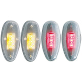 ANZO 861081 -  FITS: 1999-2014 Chevrolet Silverado 3500 LED Fender Light Kit Clear 2pc Amber / 2pc Red