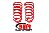 BMR Suspension SP029R - BMR 79-04 Fox Mustang Rear Lowering Springs Red