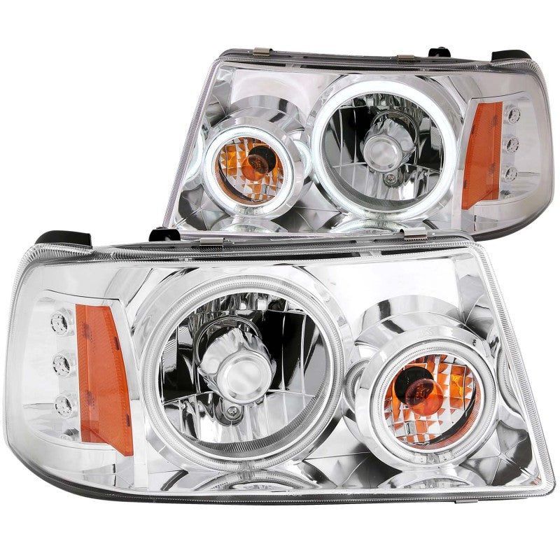 ANZO - [product_sku] - ANZO 2001-2011 Ford Ranger Projector Headlights w/ Halo Chrome (CCFL) 1 pc - Fastmodz