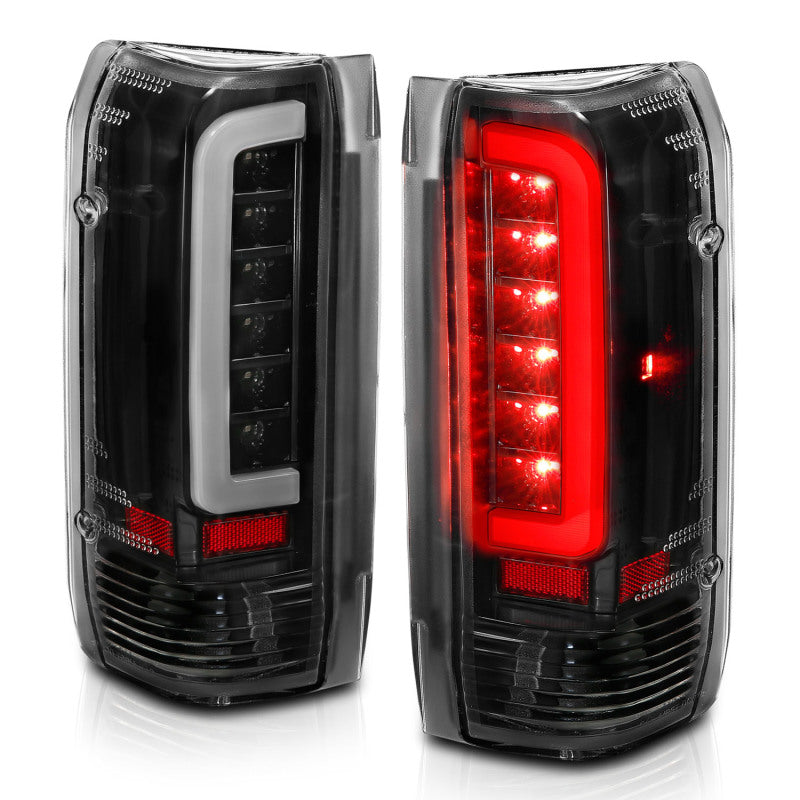 ANZO 311350 FITS: 1987-1996 Ford F-150 LED Taillights Black Housing Clear Lens (Pair)