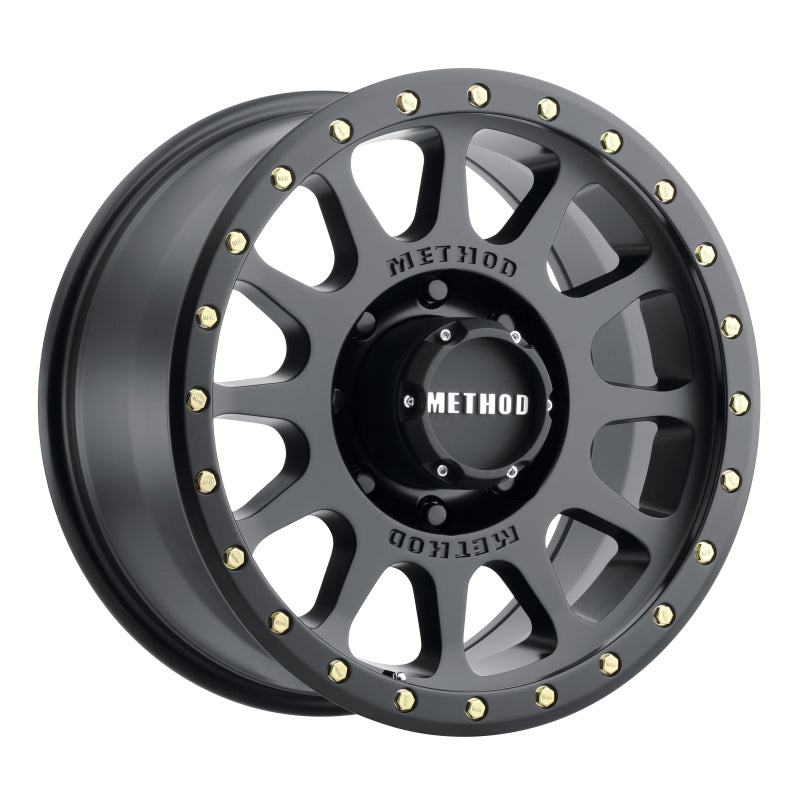 Method Wheels MR30529080518 -Method MR305 NV 20x9 +18mm Offset 8x6.5 130.81mm CB Matte Black Wheel