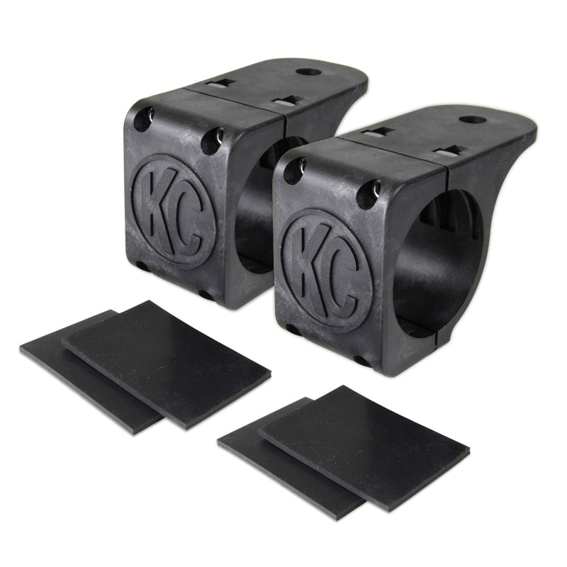 KC HiLiTES 73071 - Universal Tube Clamp Light Mount Bracket Set / 1.75in. to 2in. Bar (Pair)