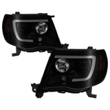 SPYDER 5085771 FITS 5085771 - Spyder 05-11 Toyota Tacoma Ver 2 Proj HeadlightsLight Bar DRLBlack Smoke PRO-YD-TT05V2-LB-BSM