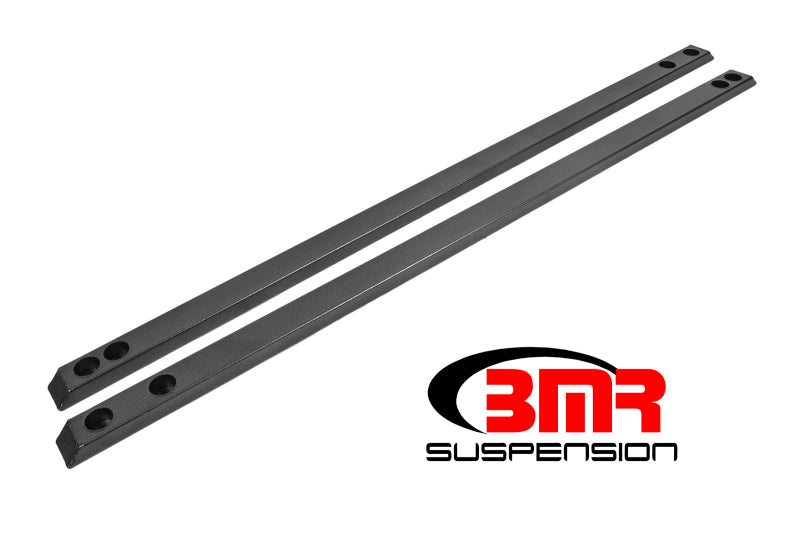 BMR Suspension CJR002H - BMR 15-17 S550 Mustang Super Low Profile Chassis Jacking Rails Black Hammertone