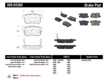 Load image into Gallery viewer, StopTech Performance 08-10 Honda Accord EX/EX-L Coupe / 08-10 LX/LX-P/LX+ Sedan Rear Brake Pads