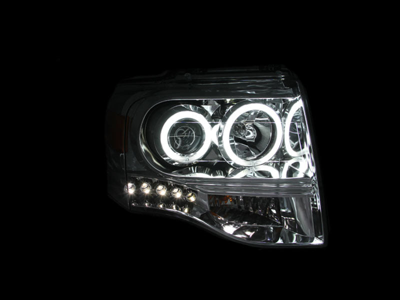 ANZO - [product_sku] - ANZO 2007-2014 Ford Expedition Projector Headlights Chrome - Fastmodz