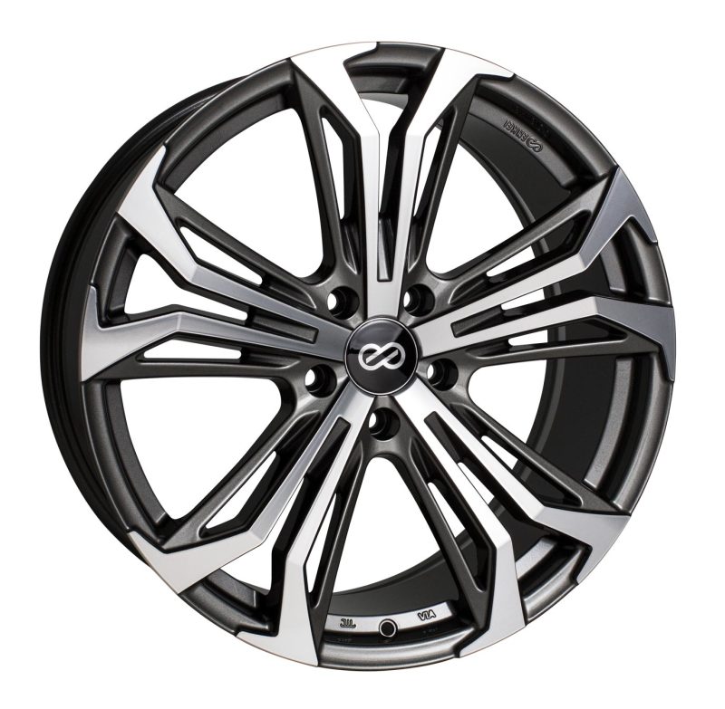 Enkei 510-285-6538AM - Vortex 5 Wheel 20x8.5 38mm Offset, 5x114.3mm BoreAnthracite Machined