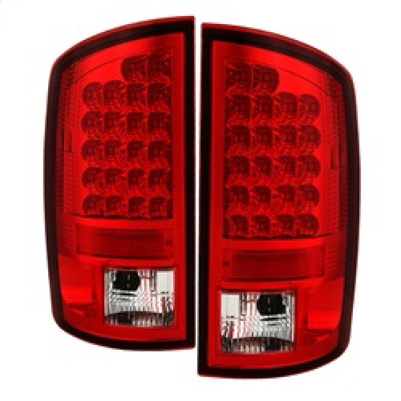 SPYDER 5002570 - Spyder Dodge Ram 02-06 1500/Ram 2500/3500 03-06 LED Tail Light Red Clear ALT-YD-DRAM02-LED-RC