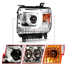 Load image into Gallery viewer, ANZO 111553 FITS 14-15 GMC Sierra 1500/2500HD/3500HD Plank Style Projector HeadlightChrome Housing