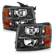 Load image into Gallery viewer, ANZO - [product_sku] - ANZO 2007-2013 Chevrolet Silverado Crystal Headlights Black - Fastmodz