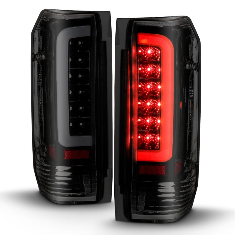 ANZO 311351 FITS: 1987-1996 Ford F-150 LED Taillights Black Housing Smoke Lens (Pair)