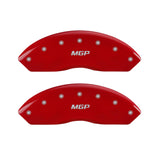 MGP 55002SRMHRD - 4 Caliper Covers Engraved Front RAM Engraved Rear RAMHEAD Red finish silver ch