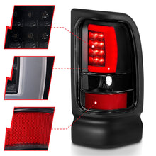 Load image into Gallery viewer, ANZO 311339 -  FITS: 1994-2001 Dodge Ram 1500 LED Taillights Plank Style Black w/Clear Lens