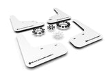 Rally Armor MF72-UR-WH/BLK FITS: 20-22 Tesla Model Y White UR Mud Flap w/ Black Logo