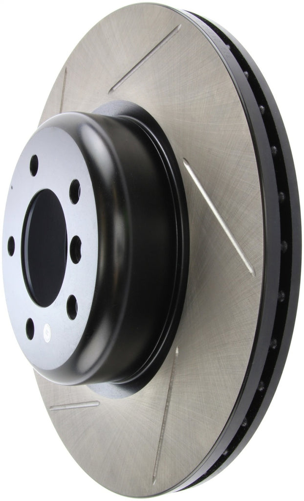 Stoptech 126.34104SL - StopTech Power Slot 08-09 BMW 135i Coupe Front Left Slotted Rotor