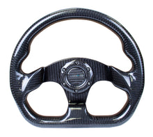 Load image into Gallery viewer, NRG ST-009CF/BK - Carbon Fiber Steering Wheel (320mm) Flat Bottom w/Shiny Black Carbon