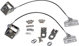 Kentrol 30666 FITS 76-86 Jeep CJ Tailgate Pivot Latch Assembly Fiberglass Body CJPolished Silver