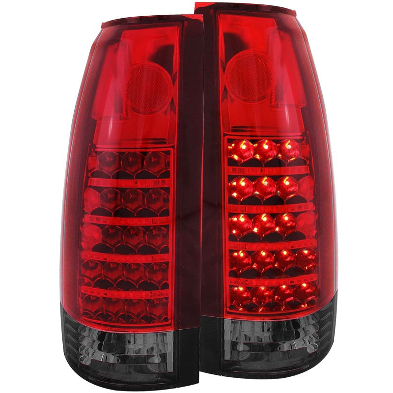 ANZO - [product_sku] - ANZO 1999-2000 Cadillac Escalade LED Taillights Red/Smoke - Fastmodz