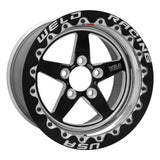 Weld 71MB510N75F - S71 15x10.33 / 5x120mm BP / 7.5in. BS Black Wheel (Medium Pad) Black Single Beadlock MT