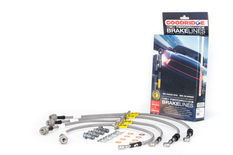 Goodridge 20040 - 17-18 Honda Civic Si (Si Model Only) SS Brake Line Kit