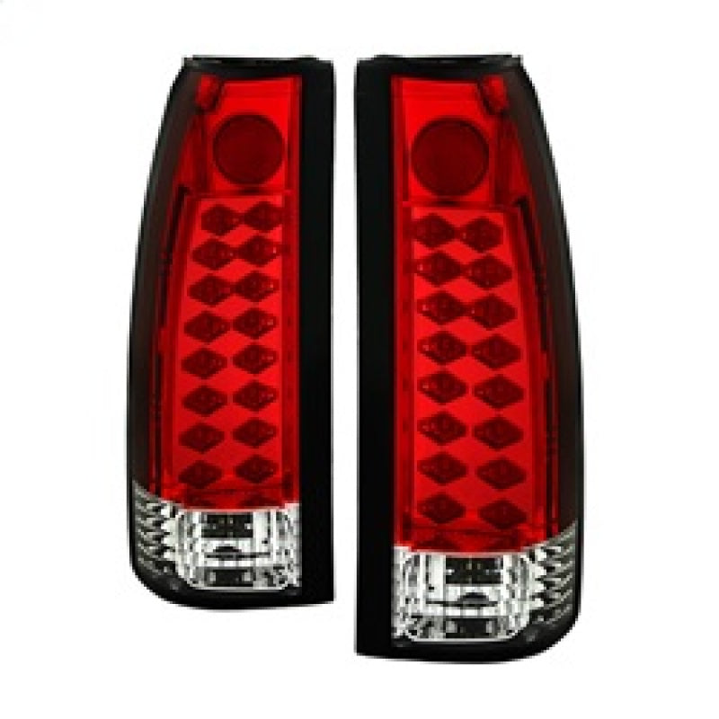 SPYDER 5001375 - Spyder Chevy C/K Series 1500 88-98/Blazer 92-94 LED Tail Lights Red Clear ALT-YD-CCK88-LED-RC