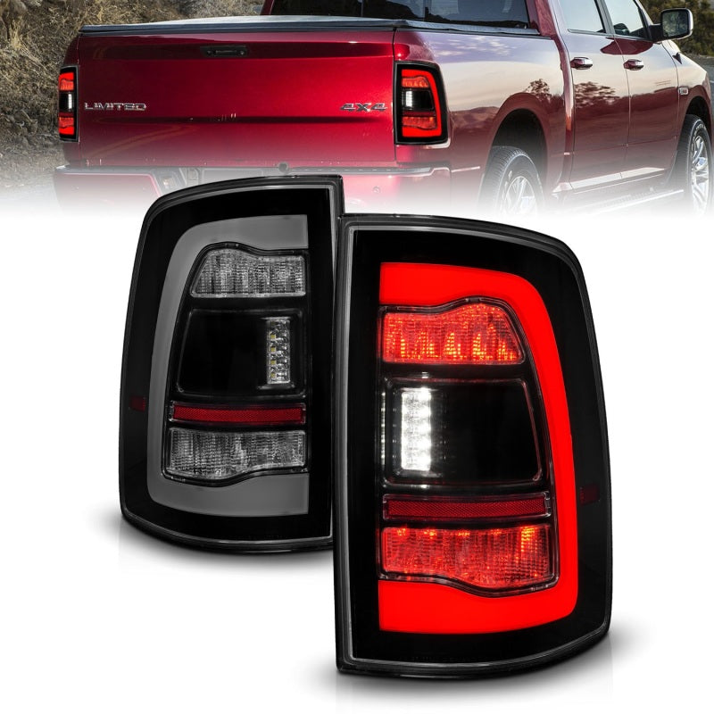 ANZO 311470 FITS 311470 FITS 09-18 Dodge Ram 1500 Sequential LED Taillights Smoke Black