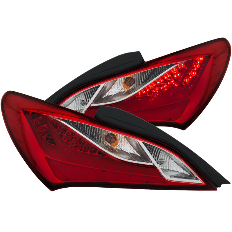 ANZO 321334 FITS 2010-2013 Hyundai Genesis LED Taillights Red/Clear