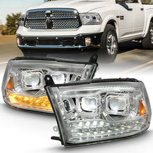 Load image into Gallery viewer, ANZO 111465 FITS: 2009-2018 Dodge Ram 1500 Led Projector Plank Style Switchback H.L Halo Chrome Amber (OE Style)