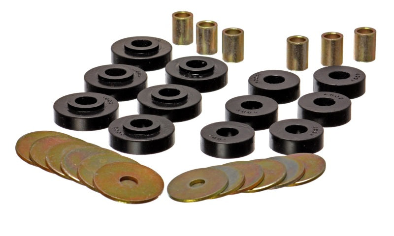 Energy Suspension 3.4102G - GM Corvette Black Body Mount Set