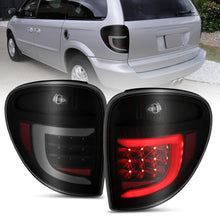 Load image into Gallery viewer, ANZO 311366 FITS 2004-2007 Dodge Grand Caravan LED Tail Lights w/ Light Bar Black Housing Smoke Lens