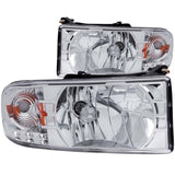 ANZO 111206 FITS: 1994-2001 Dodge Ram Crystal Headlights Chrome w/ LED