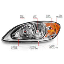 Load image into Gallery viewer, ANZO 2008-2016 International Prostar Crystal Headlights Chrome Housing