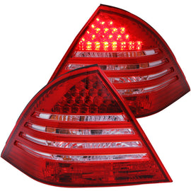 ANZO - [product_sku] - ANZO 2001-2004 Mercedes Benz C Class W203 Taillights Red/Smoke - Fastmodz