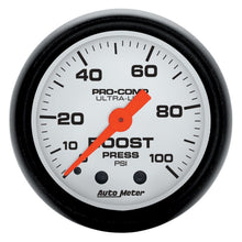 Load image into Gallery viewer, AutoMeter 5706 - Autometer Phantom 2 1/16in 100psi Mechanical Boost Gauge