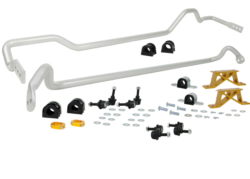 Whiteline BSK009M - 04-06 Subaru Impreza STI USDM Front & Rear Sway Bar Kit 24mm w/Mounts