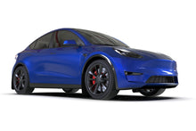 Load image into Gallery viewer, Rally Armor MF72-UR-WH/BLK FITS: 20-22 Tesla Model Y White UR Mud Flap w/ Black Logo