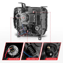 Load image into Gallery viewer, ANZO 111553 FITS 14-15 GMC Sierra 1500/2500HD/3500HD Plank Style Projector HeadlightChrome Housing
