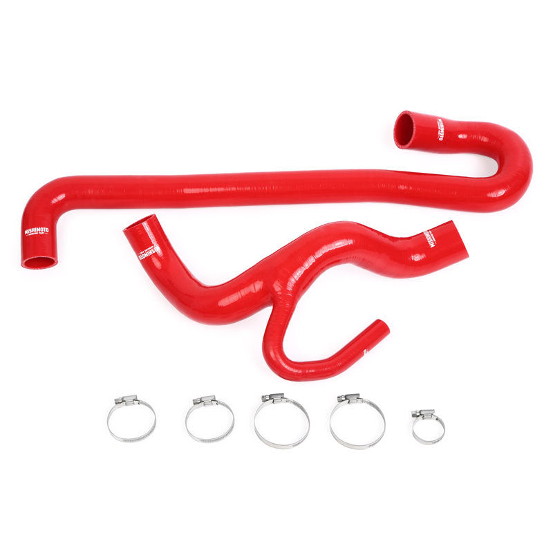 Mishimoto MMHOSE-WK2-12RD FITS 12+ Jeep Grand Cherokee SRT8 6.4L V8 Red Silicone Radiator Hose Kit