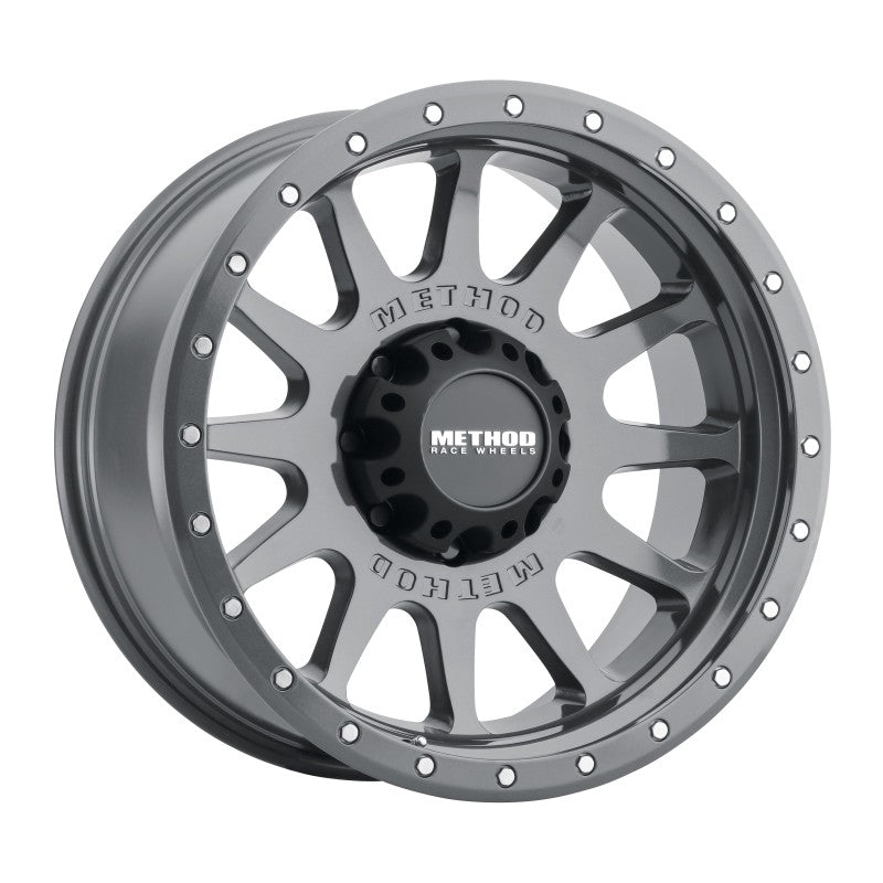 Method Wheels MR60521087824N - Method MR605 NV 20x10 -24mm Offset 8x170 124.9mm CB Gloss Titanium Wheel