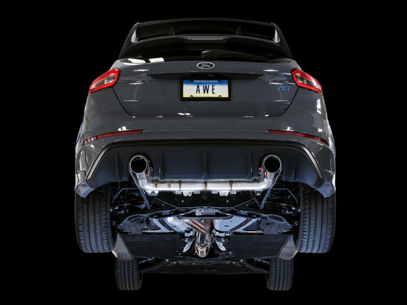 AWE Tuning 3020-32030 FITS Ford Focus RS Track Edition Cat-back Exhaust - Chrome Silver Tips