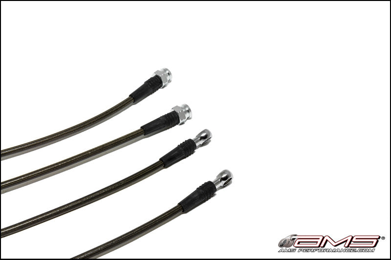 AMS AMS.04.01.0004-1 - Performance 08-15 Mitsubishi EVO X Stainless Steel Brake Lines (4 Lines)