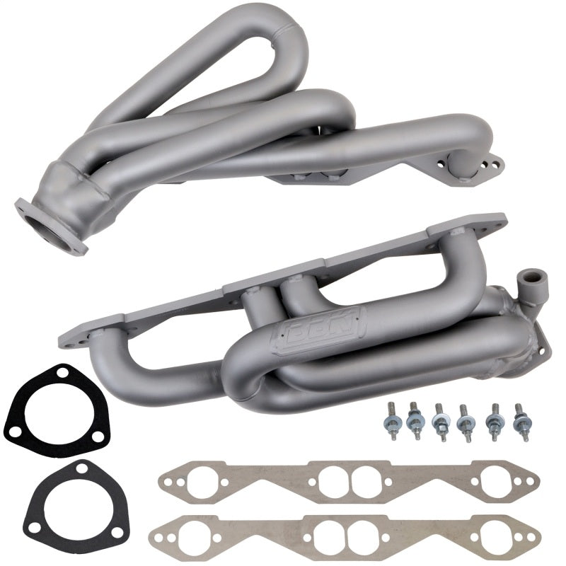 BBK 4007 FITS 96-98 GM Truck SUV 5.0 5.7 Shorty Tuned Length Exhaust Headers1-5/8 Titanium Ceramic