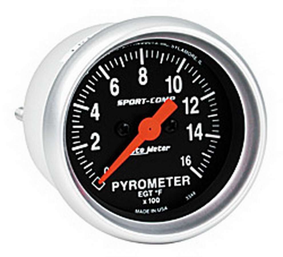 AutoMeter 3344  -  2-1/16in S/C EGT Pyrometer 0-1600